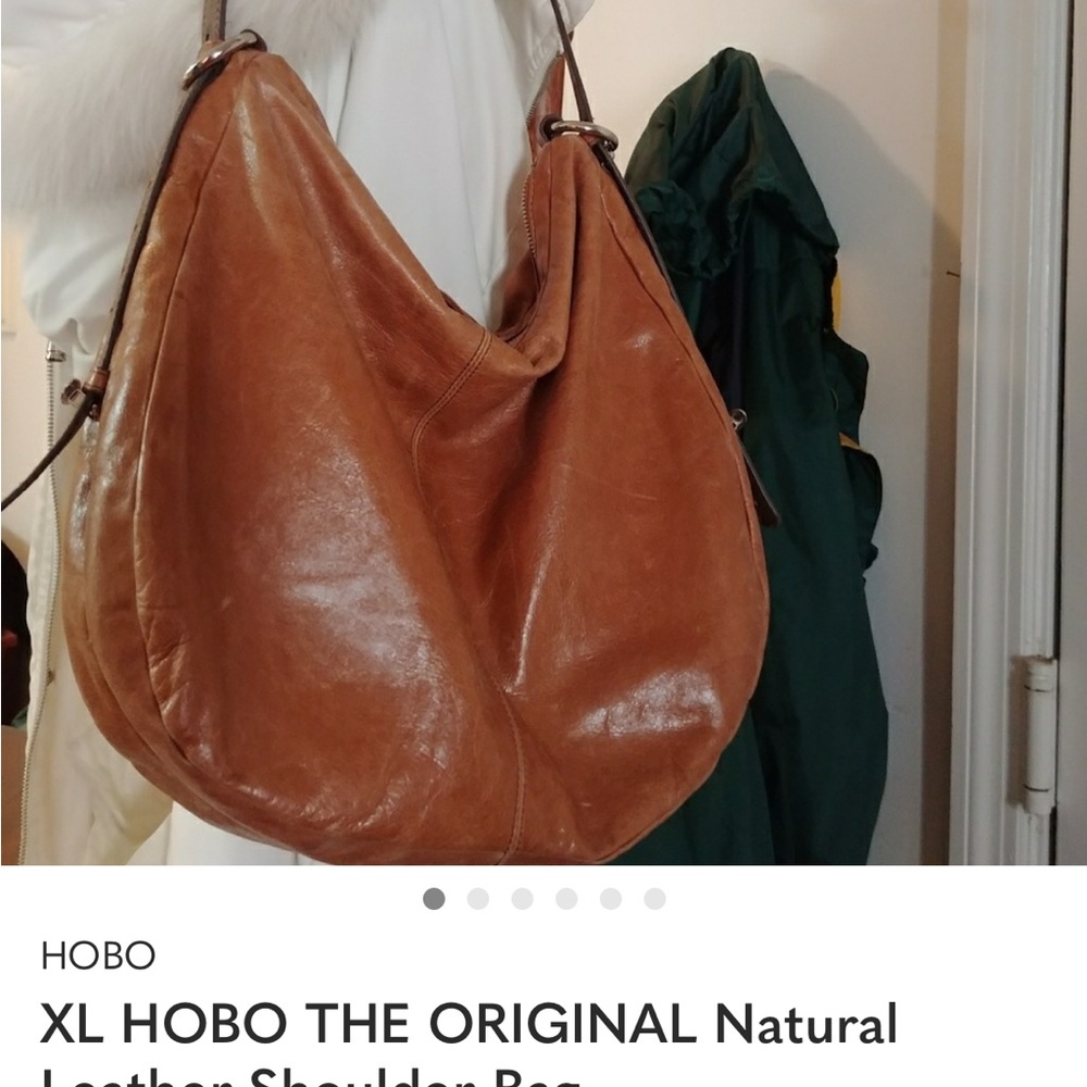 IOS this HOBO Brown Leather Shoulder Bag